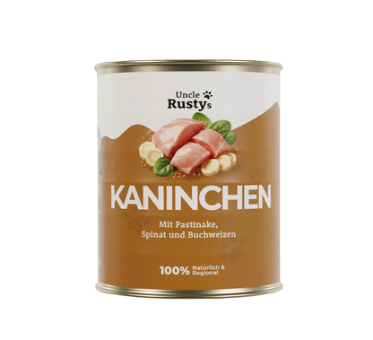 Kaninchen mit Pastinake, Spinat und Buchweizen