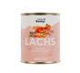 Lachs mit Kürbis, Haferkleie und Apfel